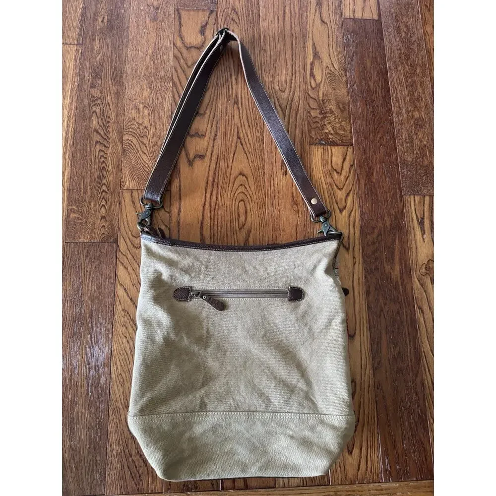 Myra Bag Technicolor‎ Cotton Rug Shoulder Bag Purse Bohemian Western Cowhide